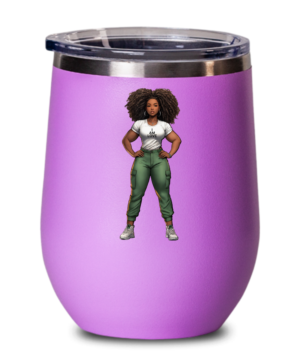 I am love wine glass
